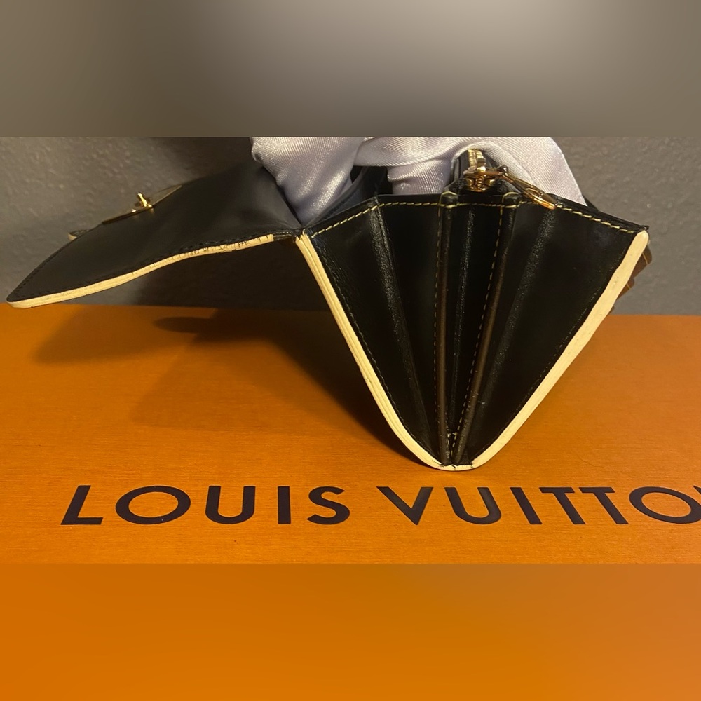 🔥FIRM PRICE ~ Louis Vuitton ~ Suhali Black Leather Long Wallet ~ COA ~ TH2088 - Picture 11 of 16